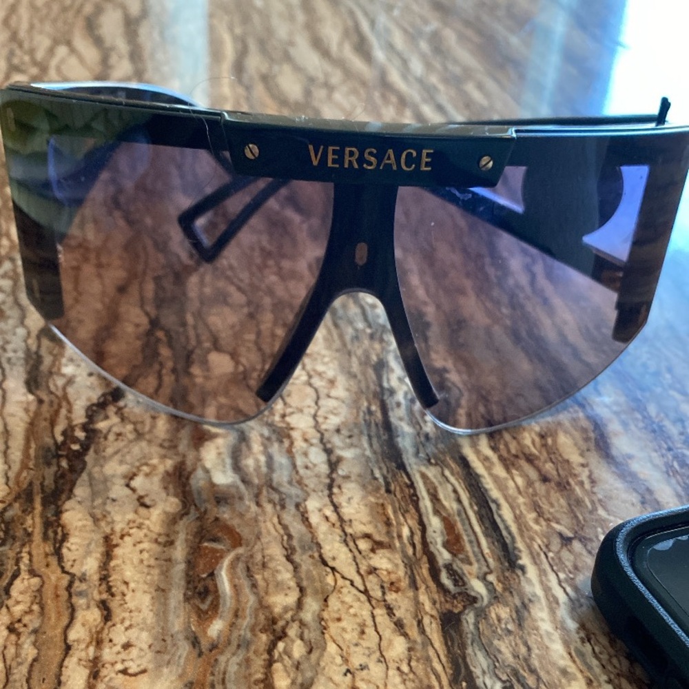 Versace shield sun glasses